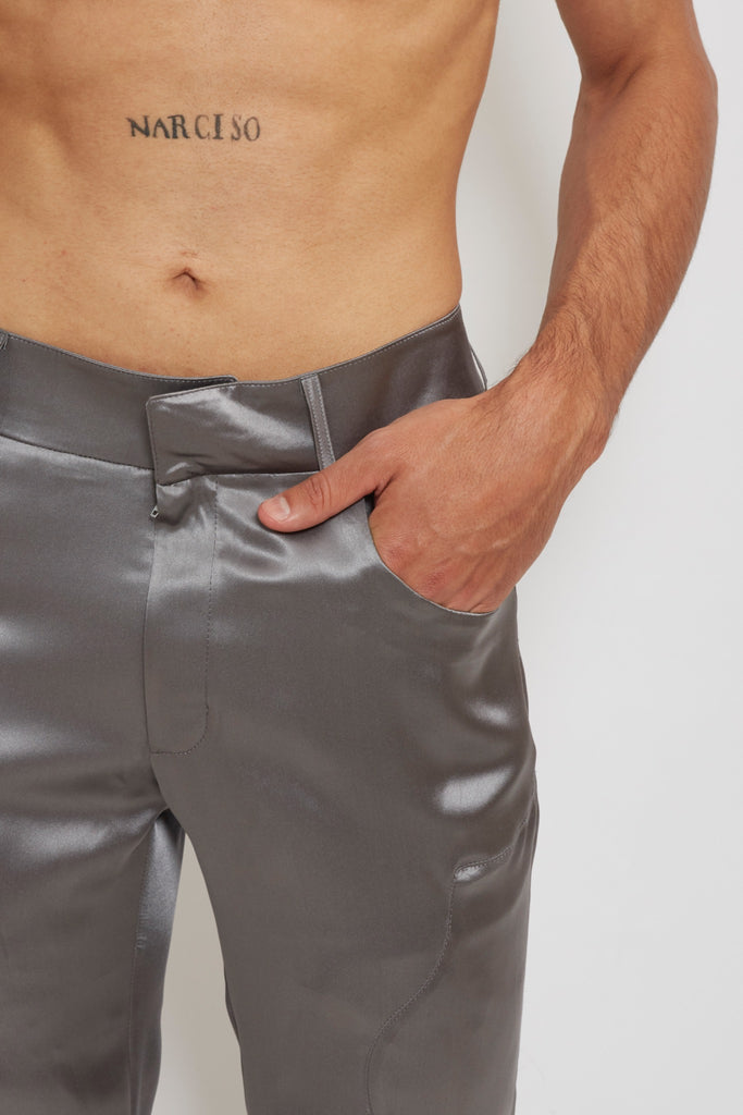 Vato Raro: Silver Silk Pants